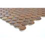 Mosaik Penny Round kobber 29,8 x 28,2 cm