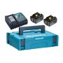 Makita batteripakke 2x 4,0 Ah batteri + 18v lader