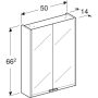 Ifö spejlskab Option hvid B50 cm
