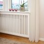 Lundbergs radiatorskjuler Elsa hvid MDF 1550x700 mm