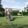 Plus legetårn Play inkl. gyngestativ, rutsjebane og gynge 