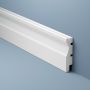 Lundbergs gulvsokkel Solliden hvid 240x10x2,2 cm