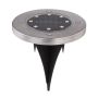 Globo solar spydlampe IP44 rustfri stål Ø11,8 cm 4 stk.