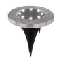 Globo solar spydlampe IP44 rustfri stål Ø11,8 cm 4 stk.
