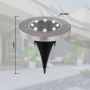 Globo solar spydlampe IP44 rustfri stål Ø11,8 cm 4 stk.