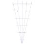 Bellissa vifteformet rosenespalier hvid 150x75 cm