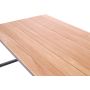 Sensum havebord Eksjö teak/alu sort 200x100x74 cm