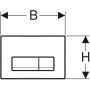 Geberit Delta 50 betjeningsplade matkrom