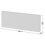 Radiator universal væg 1600x600x104 mm