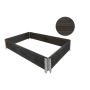 Garden Life Premium højbed træ sort 80x120x20 cm