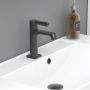 Dansani overløbsroset til marmor/solid surfacevask sort mat