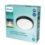 Philips plafond Doris CL257 sort 17 W LED 2700 K IP44 Ø31 cm