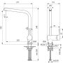 Ideal Standard køkkenarmatur Ceralook krom