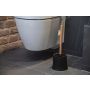 Toiletbørste basic sort bambus