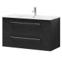 Camargue badmøbelsæt Adam sort træ 100 cm 
