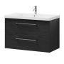 Camargue badmøbelsæt Malte sort træ 90 cm 
