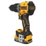 DeWalt slagboremaskine DCD805E1T-QW XR 18V m/batteri & lader