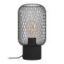 Eglo bordlampe Wrington m. gitter E27 sort