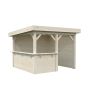 Palmako pavillon Lenna Connect 303 ubehandlet 8,3 m²
