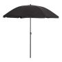 Outfit strandparasol polyester/metal sort Ø180 cm