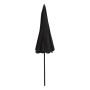 Outfit strandparasol polyester/metal sort Ø180 cm
