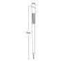 Globo solcelle spydlampe LED 3,2 V H70 cm 3-pak