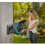 Gardena batteridrevet vægslangeboks PowerRoll turkis XXL 40 m sæt m/batteri & lader