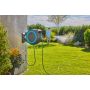 Gardena batteridrevet vægslangeboks PowerRoll turkis XXL 40 m sæt m/batteri & lader