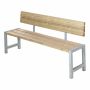 Plus plankebænk med 1 ryglæn ThermoWood 176 cm 