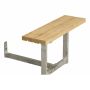 Plus påbygning til Basic bord-/bænkesæt ThermoWood 77 cm  