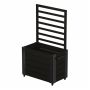 Plus blomsterkasse Cubic m/espalier og hjul sort 155 cm 