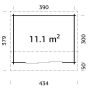Palmako udestue Ines Slide ubehandlet 11,1 m²