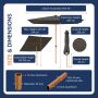 Baser parasol Supreme Push antracit 2,5x2,5 m