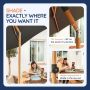 Baser parasol Supreme Push antracit 2,5x2,5 m