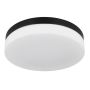 Globo Vranos ude plafond Ø30cm 3XE27 IP44 sort