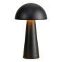 Markslöjd dæmpbar genopladelig bordlampe Fungi sort