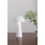 Markslöjd dæmpbar genopladelig bordlampe Fungi hvid