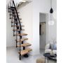 Atrium mini trappe sort 222-300 cm