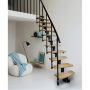 Atrium mini Plus trappe sort 222-300 cm