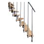 Atrium trappe Mini vertical grå 222-300 cm