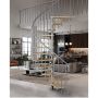 Atrium spindeltrappe Novo grå 271-313 cm