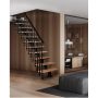 Atrium vangetrappe Dixi sort 222-300 cm