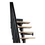 Atrium vangetrappe Dixi sort 222-300 cm