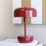 Dyberg Larsen Haipot genopladelig bordlampe mørkerød LED