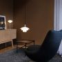 Dyberg Larsen bordlampe Morph opal/krom E14 H35 cm