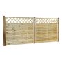 Nordic Fence tæthegn m/lige espalier Solid 180x165 cm 