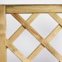 Nordic Fence tæthegn m/lige espalier Solid 180x165 cm 