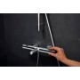 Hansgrohe kar-/brusetermostat Ecostat Fine krom u/rosetter og forskruninger