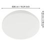 Eglo Approdo plafond Ø26 cm 1750lm 3000K UV IP54 hvid
