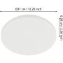 Eglo Approdo plafond Ø31 cm 2250lm 3000K UV IP54 hvid